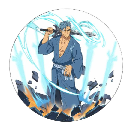 Sword Art Online 'Bercouli | Time Piercing Sword' Vinyl Car Sticker