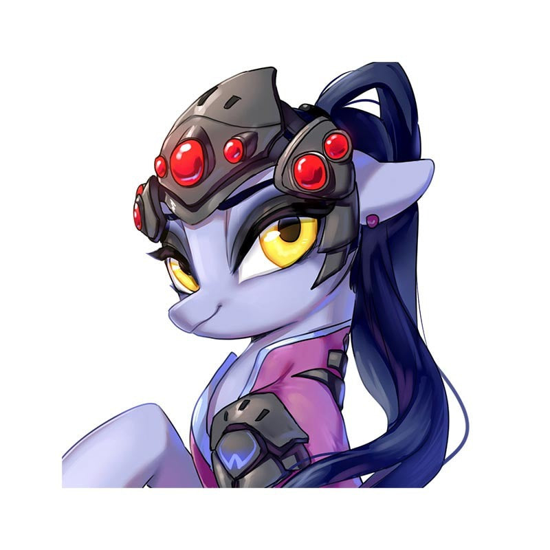 Overwatch 'Widowmaker X Little Pony' Vinyl Car Sticker