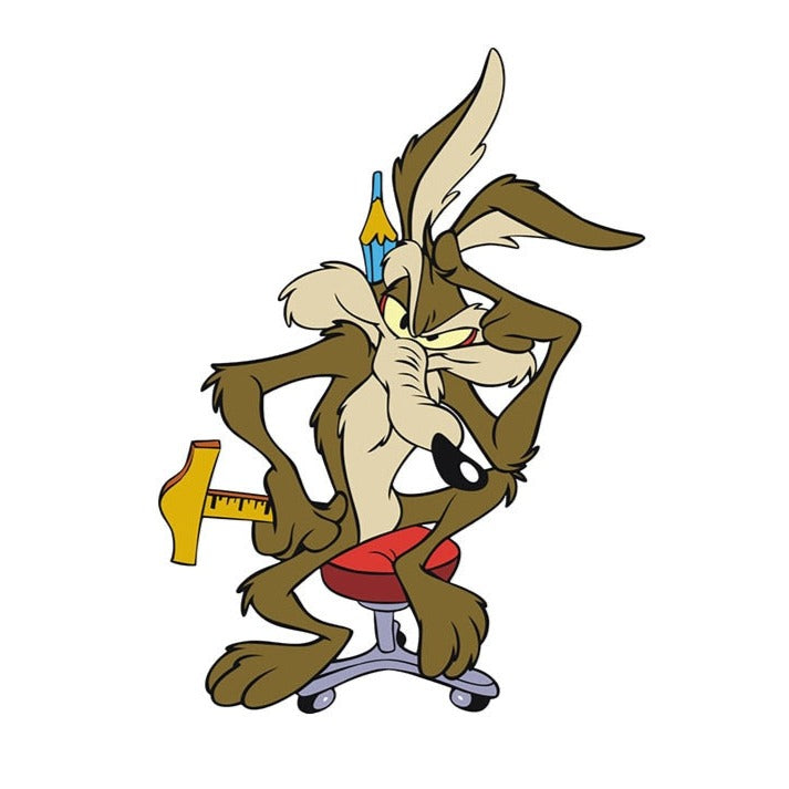 Looney Tunes 'Coyote | Thinking | Right' Vinyl Car Sticker