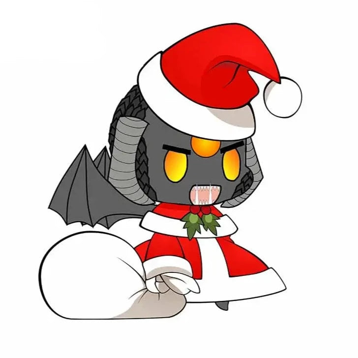 Christmas 'Vampire Padoru | Santa Dress' Vinyl Car Sticker