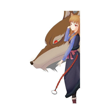 Spice and Wolf 'Holo And Wolf' Vinyl Car Peeker Sticker