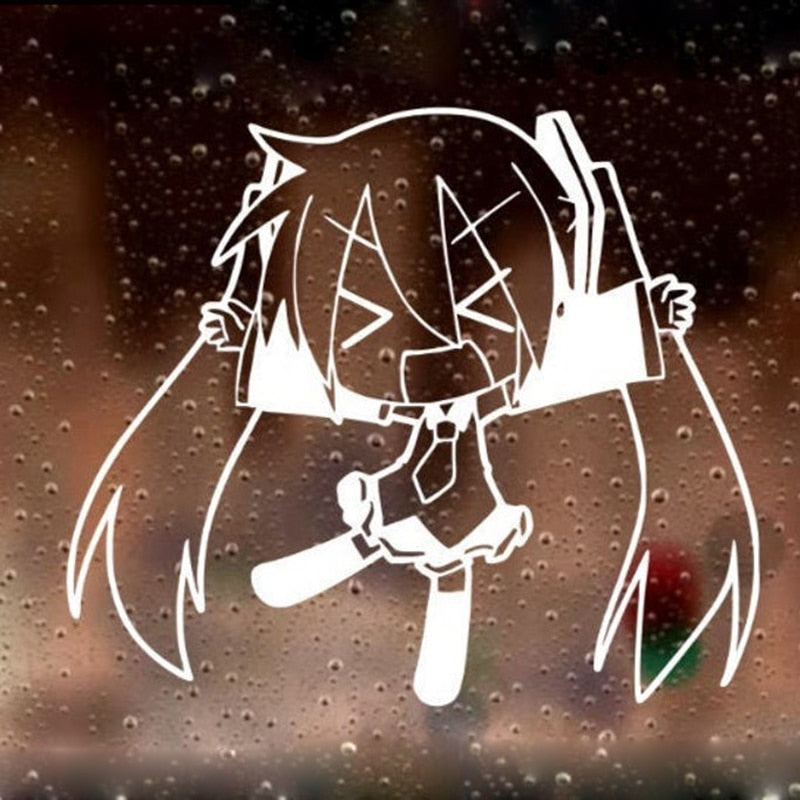 Music 'Chibi Hatsune Miku | Yelling' Vinyl Car Sticker