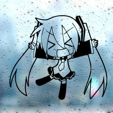Music 'Chibi Hatsune Miku | Yelling' Vinyl Car Sticker