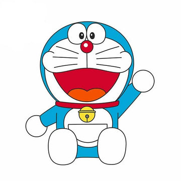 Doraemon 'Sitting | Left' Vinyl Car Sticker