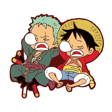 One Piece 'Sleeping Zoro And Luffy | Snot Bubble | Left' Vinyl Car Sticker