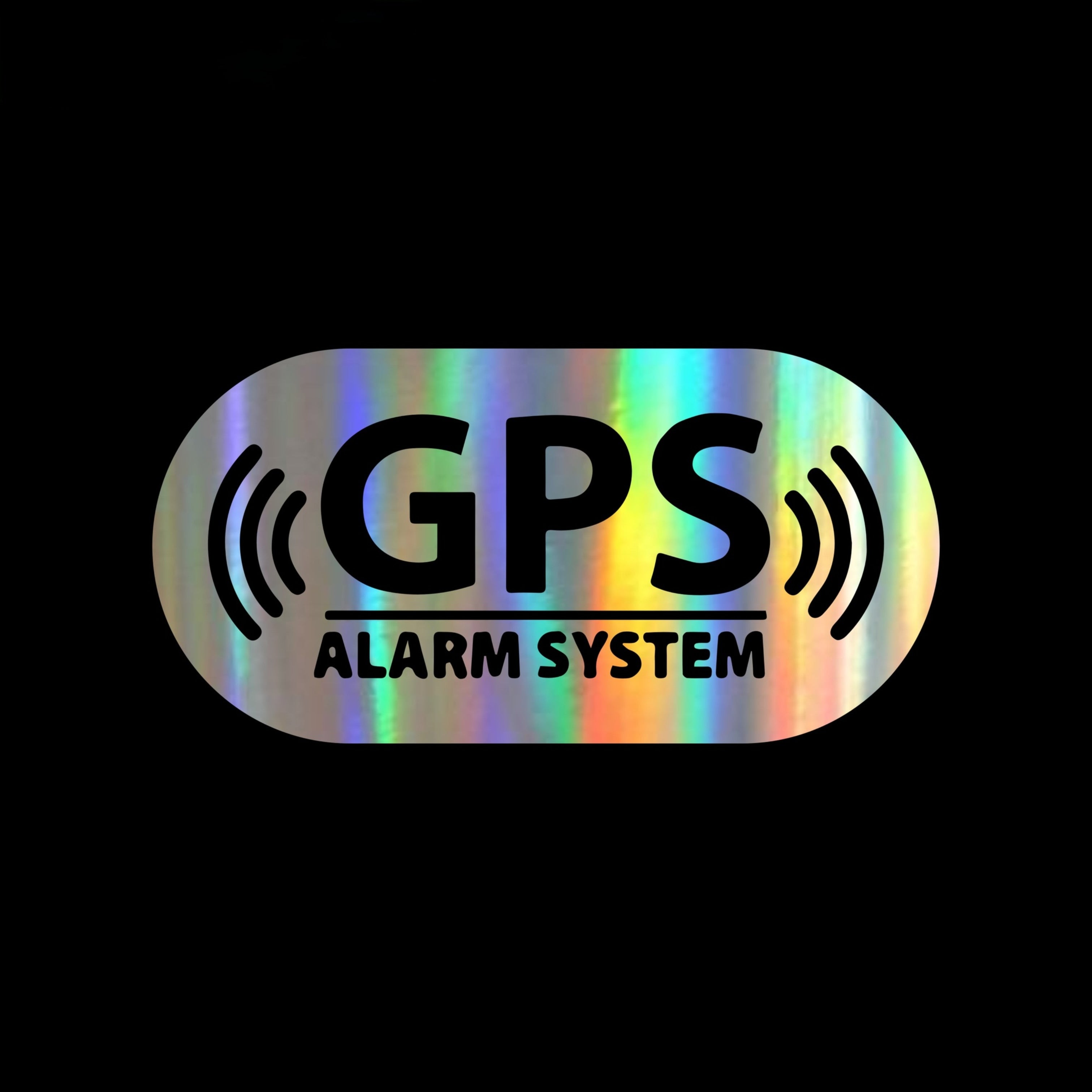 Cool 'GPS Alarm System' Vinyl Car Sticker
