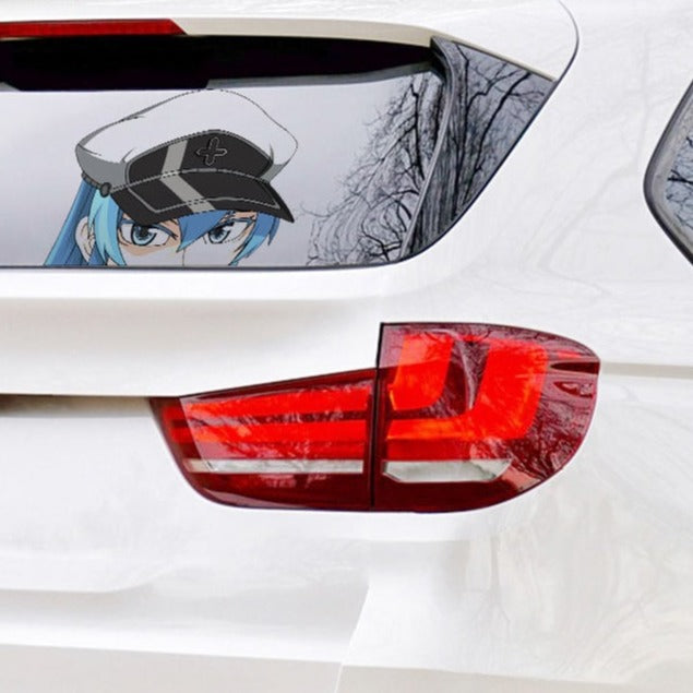 Akame ga Kill! 'Esdeath's Hat' Vinyl Car Peeker Sticker