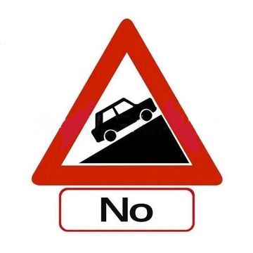 Steep Ascent 'No | Car' Vinyl Car Sticker