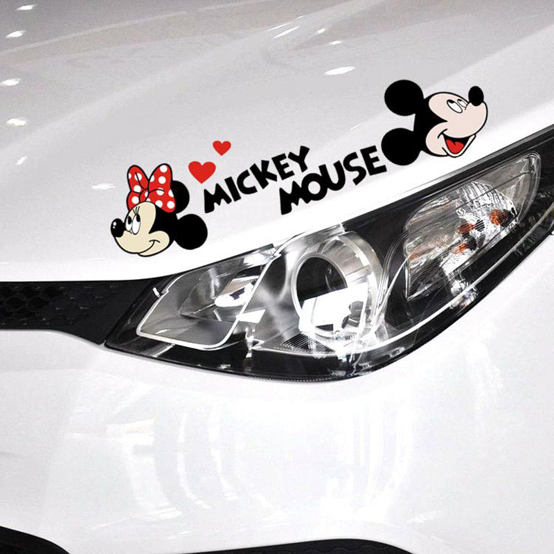Mickey Mouse 'Minnie And Mickey | Head' Vinyl Car Sticker