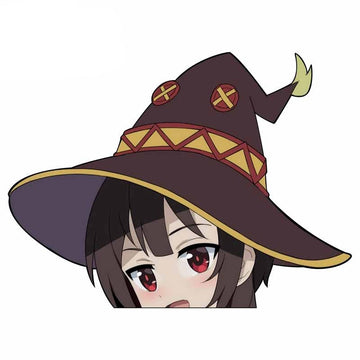 KonoSuba 'Megumin | Wizard Hat' Vinyl Car Peeker Sticker