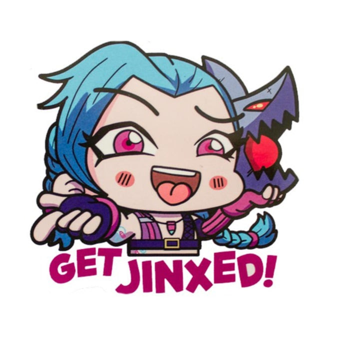 League of Legends 'Chibi Jinx | Get Jinxed!' Vinyl Car Sticker