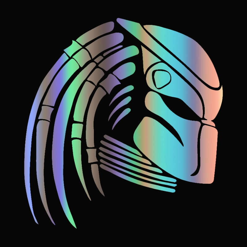 Predator 'Predator Mask | Side View' Vinyl Car Sticker