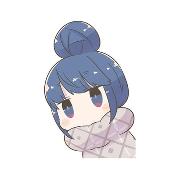 Laid-Back Camp 'Rin Shima | Looking' Vinyl Car Peeker Sticker