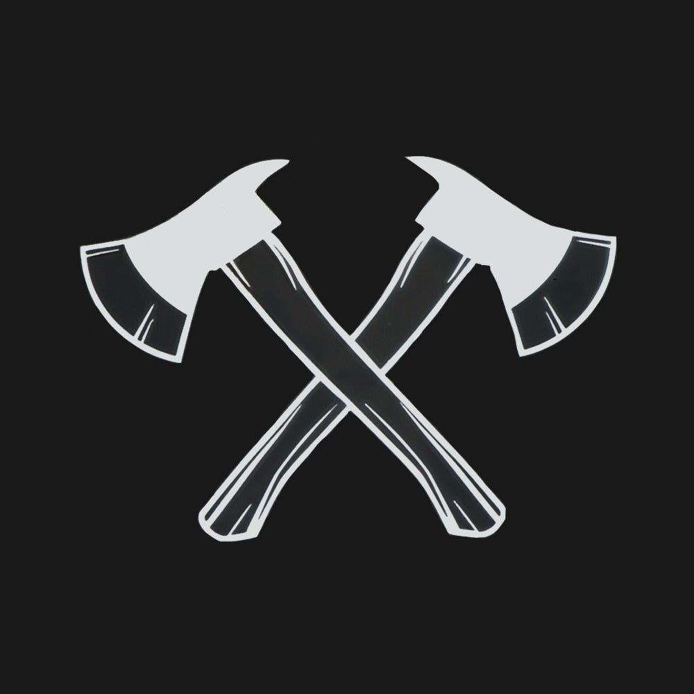 Vikings 'Crossed Axe Weapon' Vinyl Car Sticker