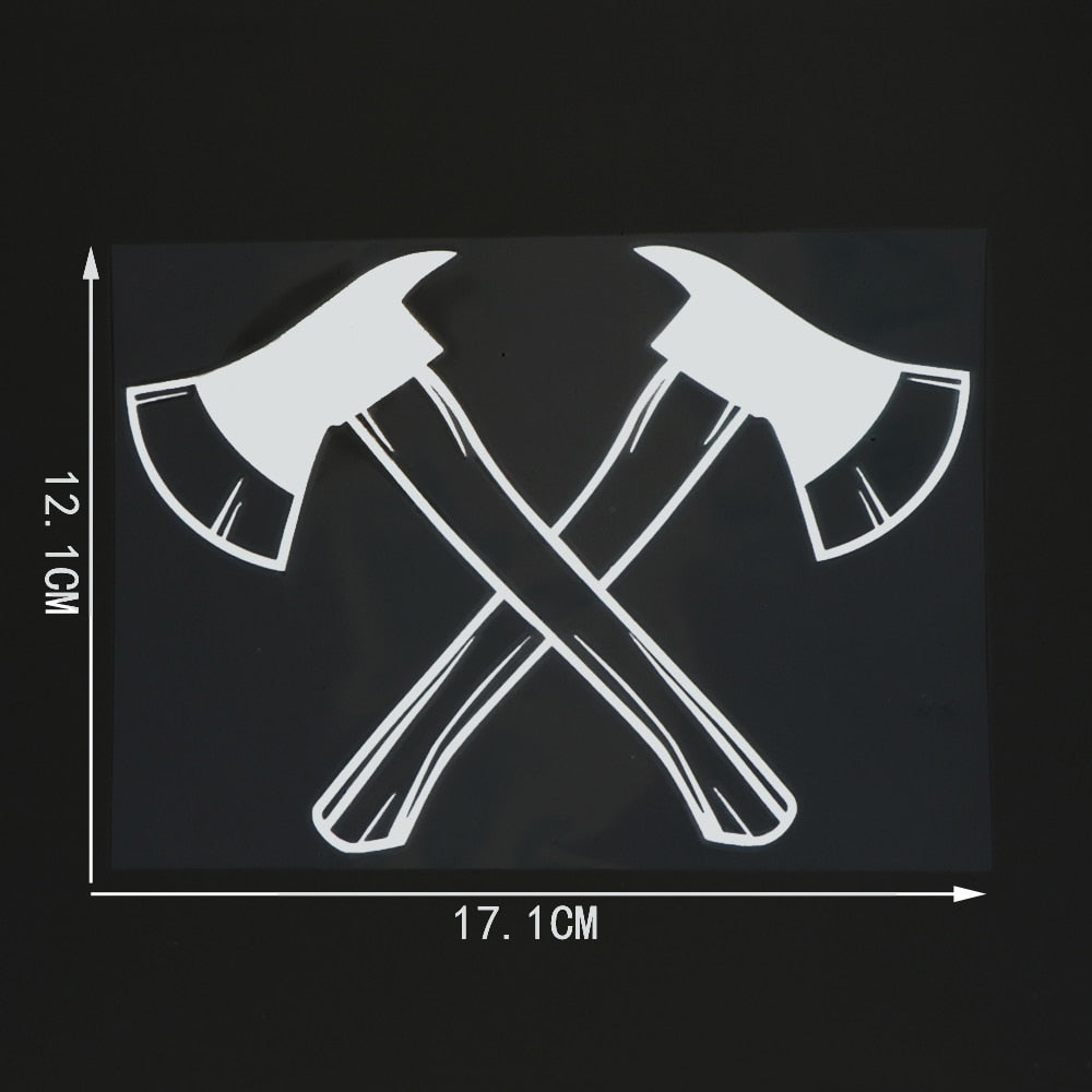 Vikings 'Crossed Axe Weapon' Vinyl Car Sticker