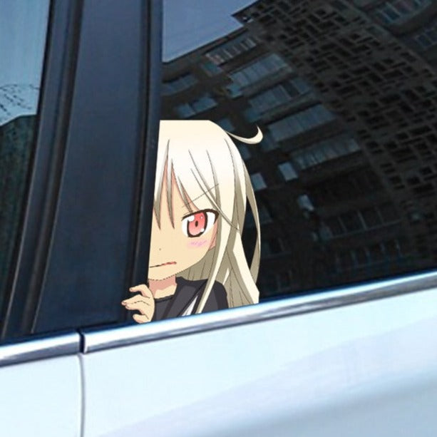 KanColle 'Kikuzuki | Shy' Vinyl Car Peeker Sticker