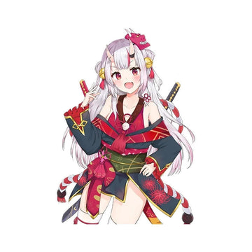 Virtual YouTuber 'Nakiri Ayame | Posing' Vinyl Car Sticker