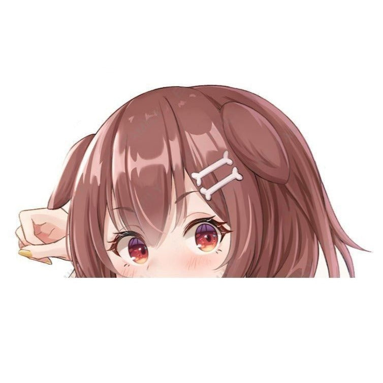 Virtual YouTuber 'Young Inugami Korone | Aiming' Vinyl Car Peeker Sticker