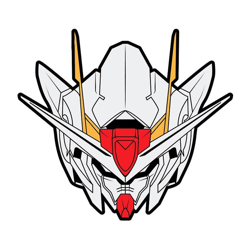 Mobile Suit 'Gundam Raiser | Head' Vinyl Car Sticker