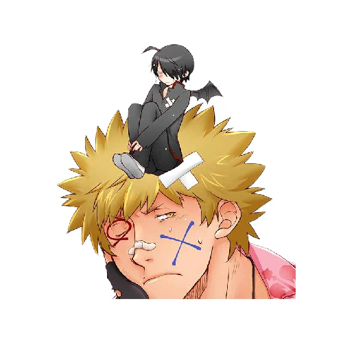 Monogatari Series 'Koyomi And Meme | Sad' Vinyl Car Peeker Sticker