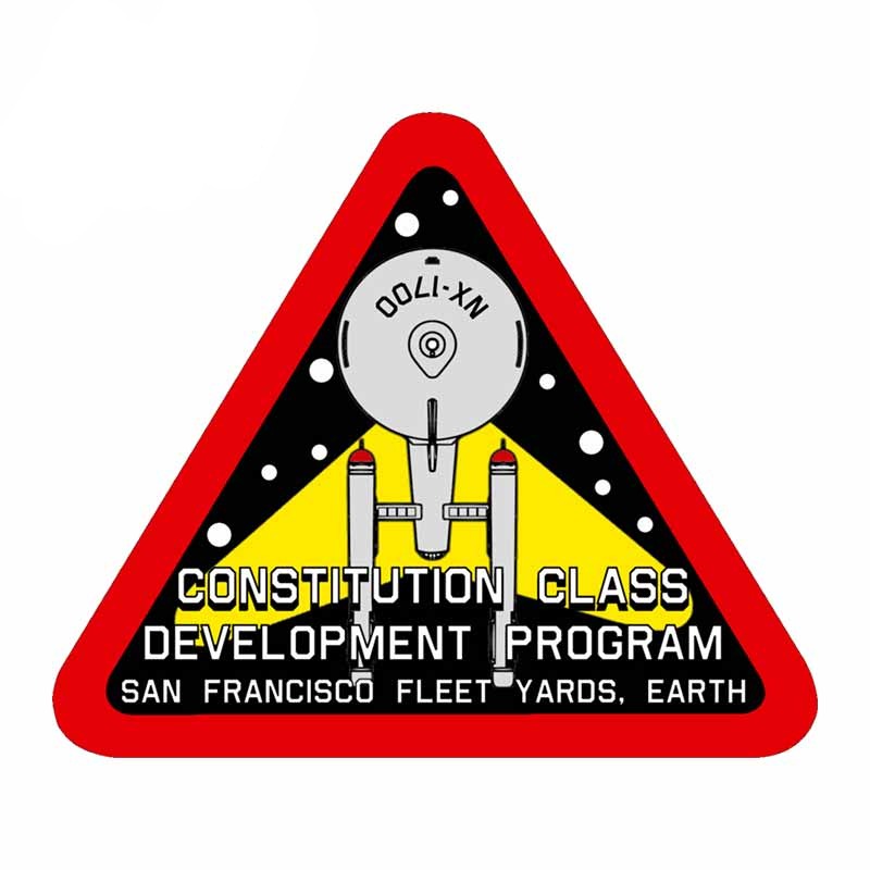 Star Trek 'Constitution Class Development Program' Vinyl Car Sticker