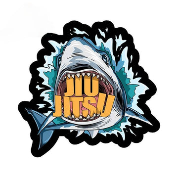 Jiu Jitsu 'Shark Open Mouth' Vinyl Car Sticker