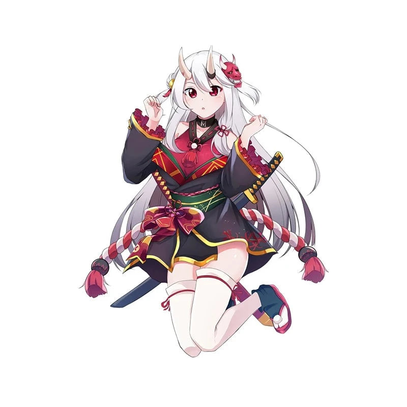 Virtual YouTuber 'Nakiri Ayame | Jumping' Vinyl Car Sticker