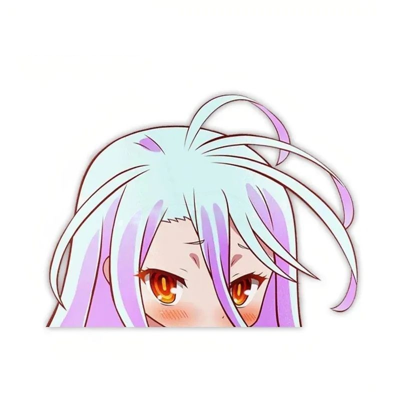 No Game No Life 'Shiro | Serious' Vinyl Car Peeker Sticker