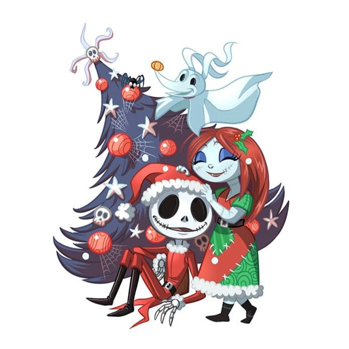 The Nightmare Before Christmas 'Jack And Sally | Christmas Portrait' Vinyl Car Sticker