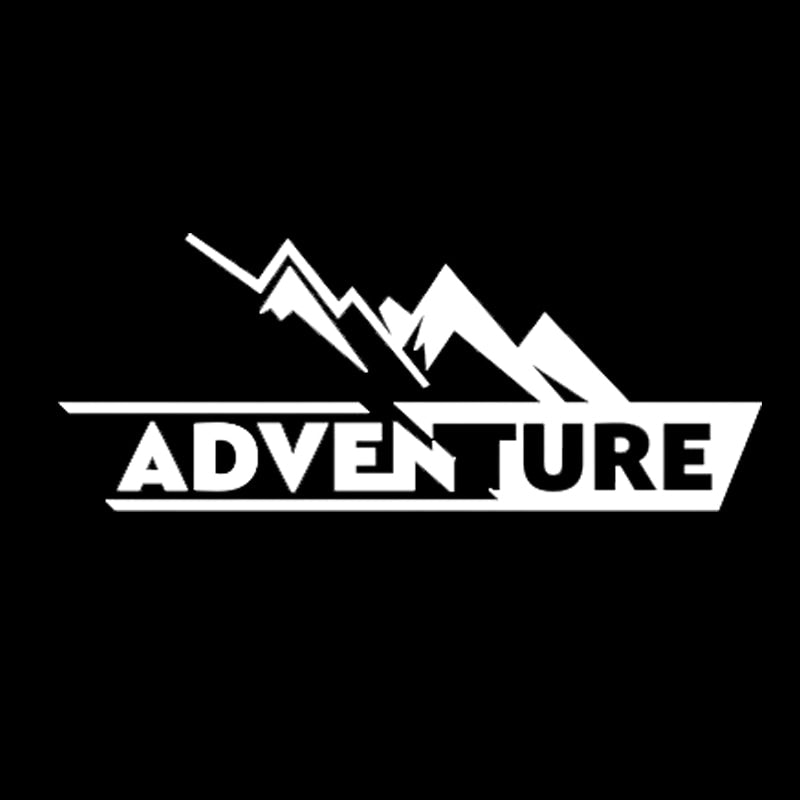 Adventure 'Mountain Peak' Vinyl Car Sticker