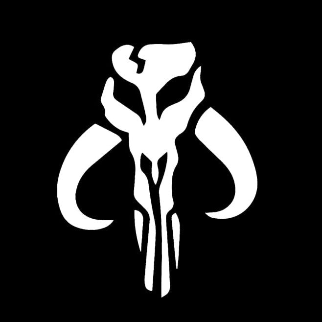 Star Wars 'Mandalorian Bantha Skull' Vinyl Car Sticker