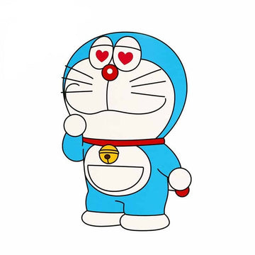 Doraemon 'In Love | Left' Vinyl Car Sticker