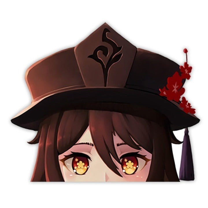 Genshin Impact 'Hu Tao Eyes' Vinyl Car Peeker Sticker