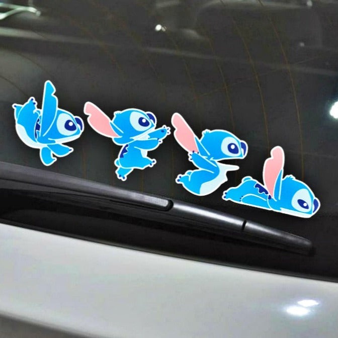 Lilo & Stitch 'Stitch | Happy' Vinyl Car Sticker