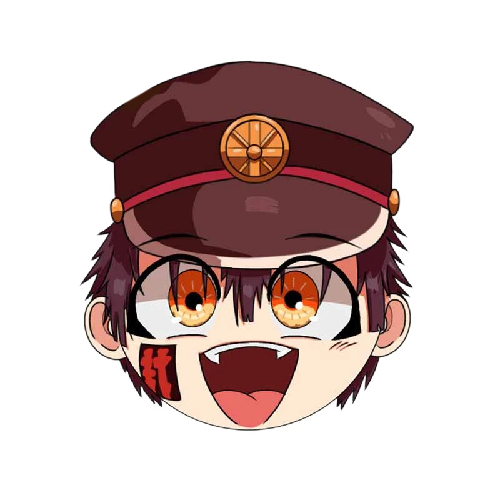Toilet-Bound Hanako-kun 'Hanako | Surprised Face' Vinyl Car Sticker