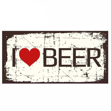 Strong Drink 'I Love Beer'  Vinyl Car Sticker