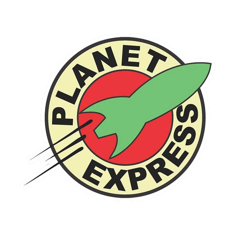 Futurama 'Planet Express | Logo' Vinyl Car Sticker
