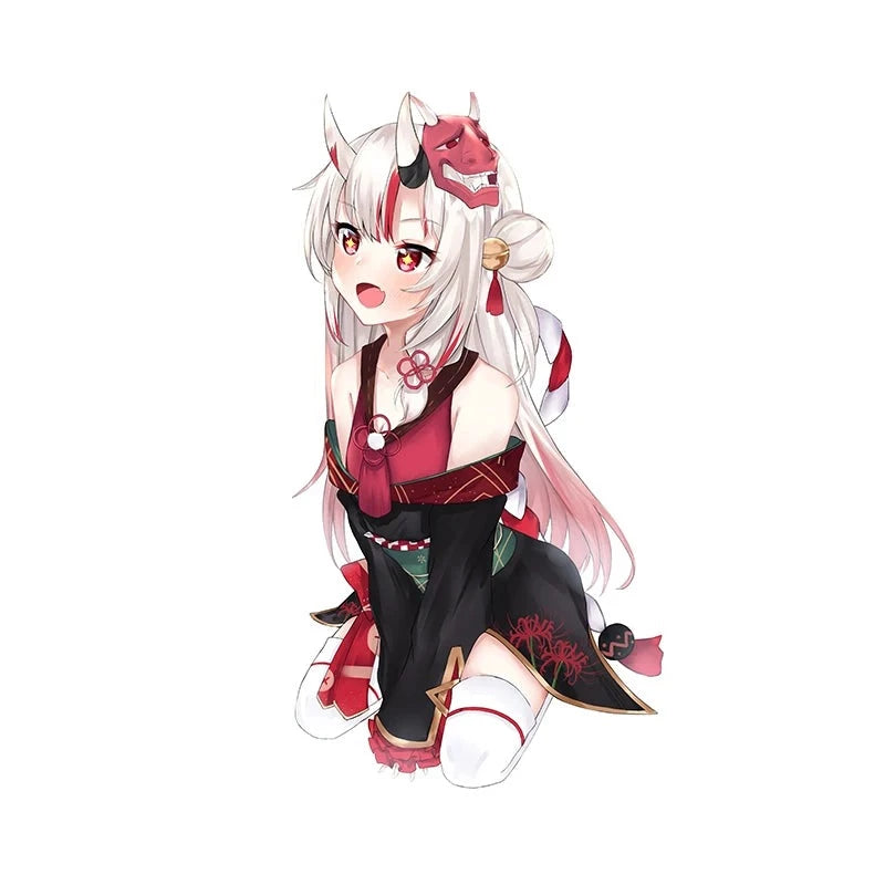 Virtual YouTuber 'Nakiri Ayame | Sparkling Eyes' Vinyl Car Sticker