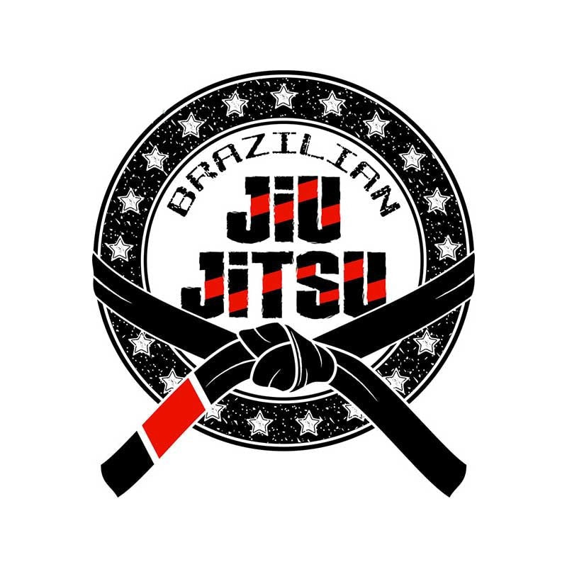 Brazilian Jiu Jitsu 'Belt Knot' Vinyl Car Sticker