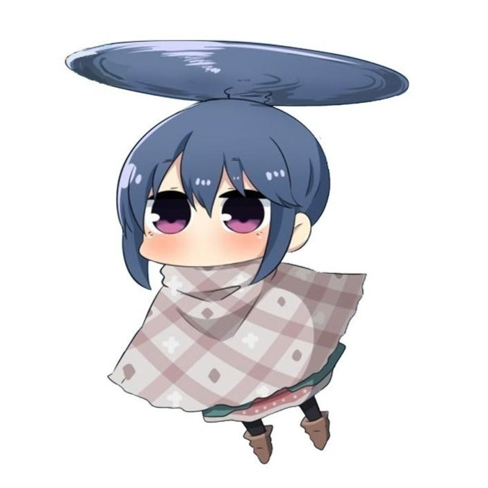 Laid-Back Camp 'Rin Shima | Flying' Vinyl Car Sticker