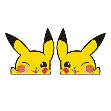 Pokemon 'Pikachu | Silly Face' Vinyl Car Peeker Sticker