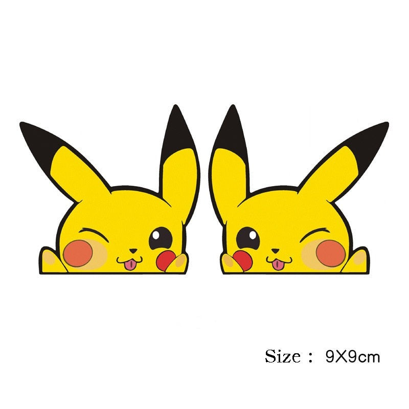 Pokemon 'Pikachu | Silly Face' Vinyl Car Peeker Sticker