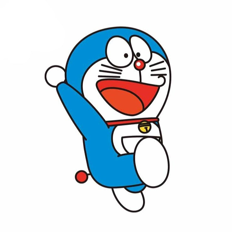 Doraemon 'Kicking | Right' Vinyl Car Sticker