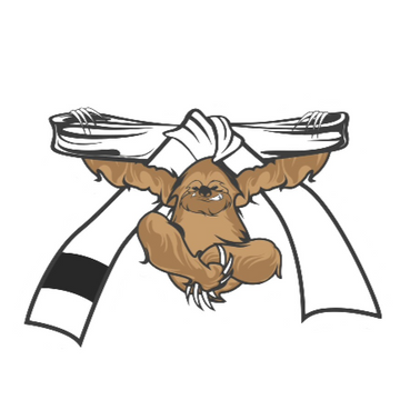 Jiu Jitsu Belt 'Climbing Sloth | 4.0' Vinyl Car Sticker
