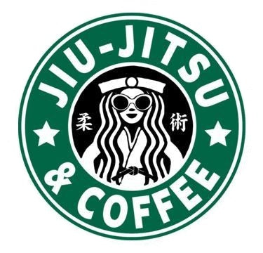 Jiu-Jitsu & Coffee 'Cool Girl Fighter' Vinyl Car Sticker