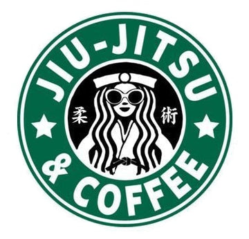 Jiu-Jitsu & Coffee 'Cool Girl Fighter' Vinyl Car Sticker