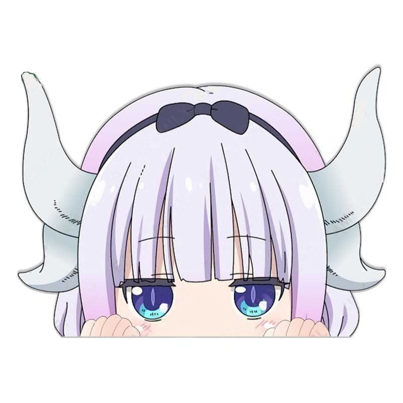 Miss Kobayashi's Dragon Maid 'Kanna | Serious' Vinyl Car Peeker Sticker