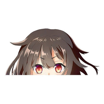KonoSuba 'Megumin | Fierce' Vinyl Car Peeker Sticker
