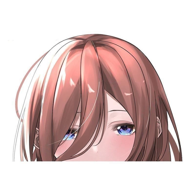 The Quintessential Quintuplets 'Miku | Sleepy' Vinyl Car Peeker Sticker