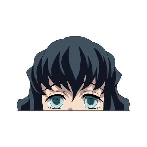 Demon Slayer 'Muichiro Tokito | Sad' Vinyl Car Peeker Sticker